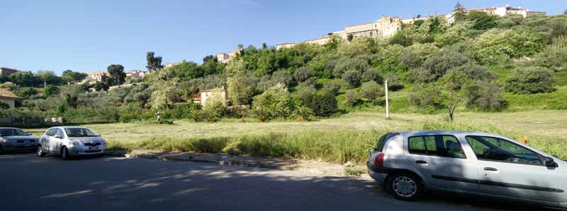 Panoramica sotto collina